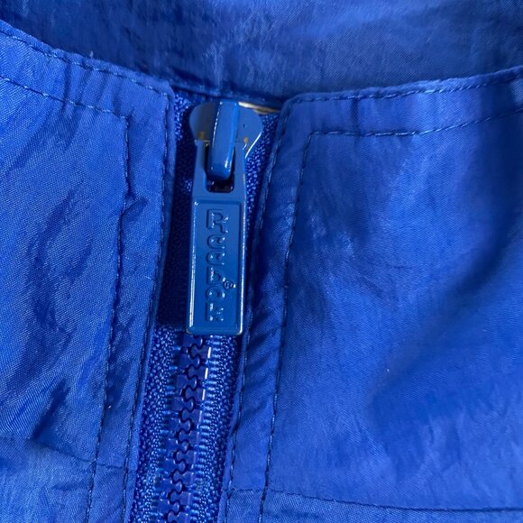 Vintage 90s Reebok Windbreaker Jacket Mens Large XL Full Zip Blue Black Nylon - Picture 7 of 12